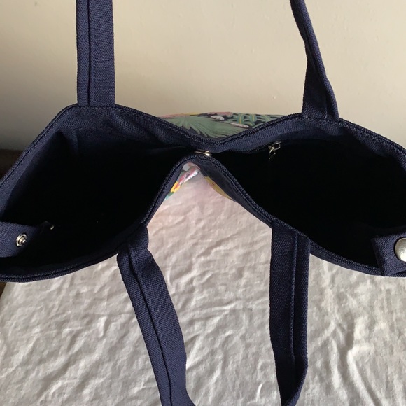 FabFitFun Limited Edition Floral Canvas Tote - Picture 8 of 11